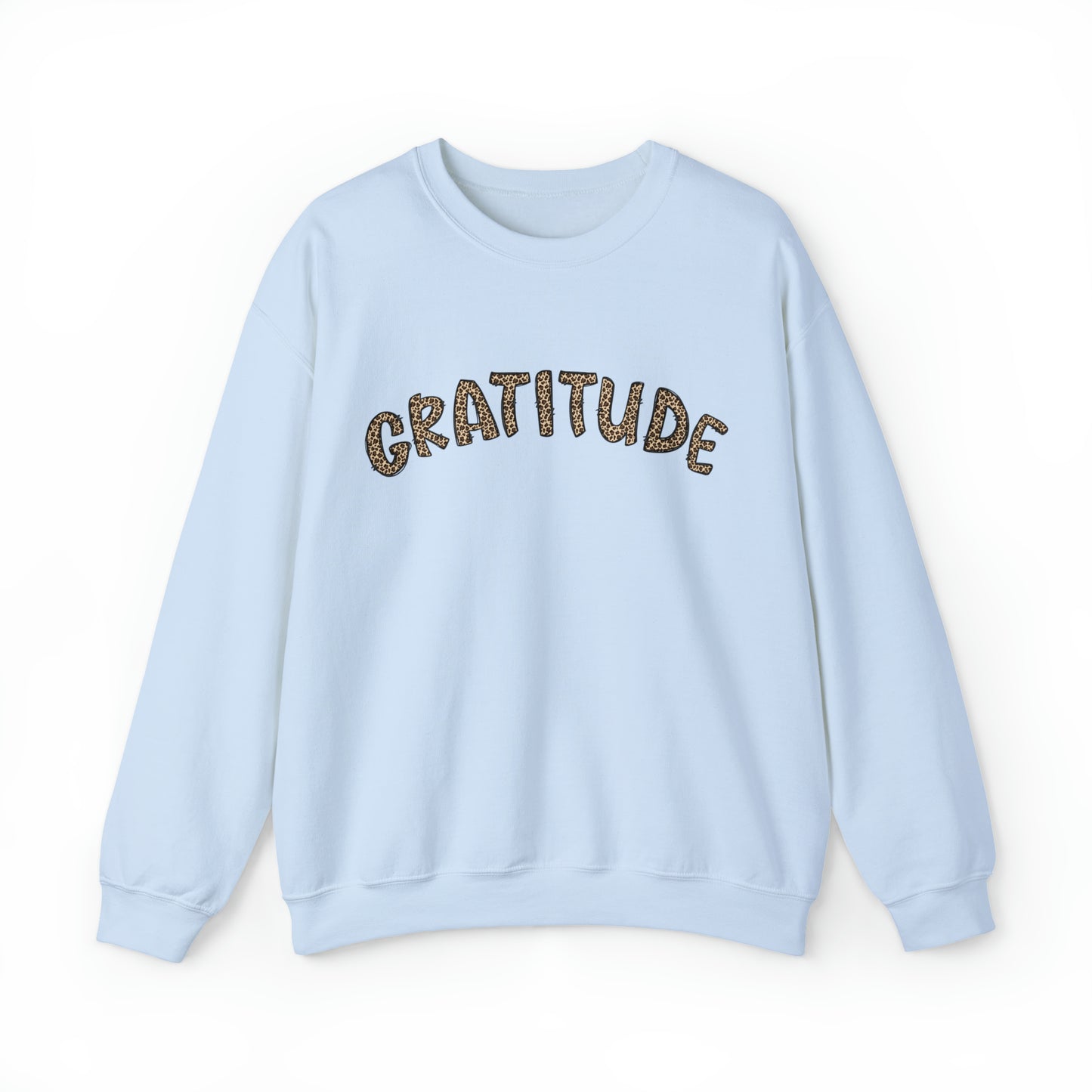 Leopard Gratitude Thanksgiving Sweatshirt