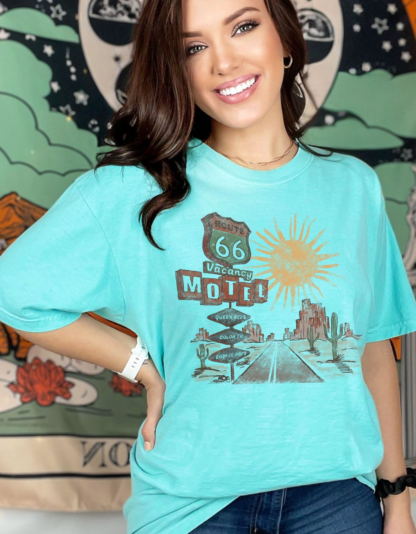 Vintage Route 66 Motel Vacancy T-shirt