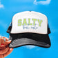 Salty Hat, Stay Salty, Trendy Hat, Fish Hat, Sun Trucker Hat, Beach Bum, Baseball Cap, Sun-kissed Ball Cap for Women, Vacation Trucker Hat