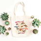 Retro Mushroom Farmers Market Tote Bag