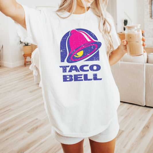 Classic Vintage Taco Bell Comfort Colors Trendy Oversized Tee