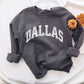 DALLAS Varsity Sweatshirt Texas Crewneck State Sweater Cozy Tailgate Clothes