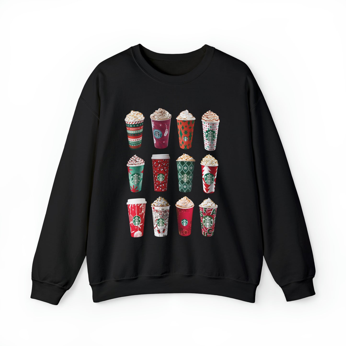 Classic Christmas Starbucks Cup Sweatshirt