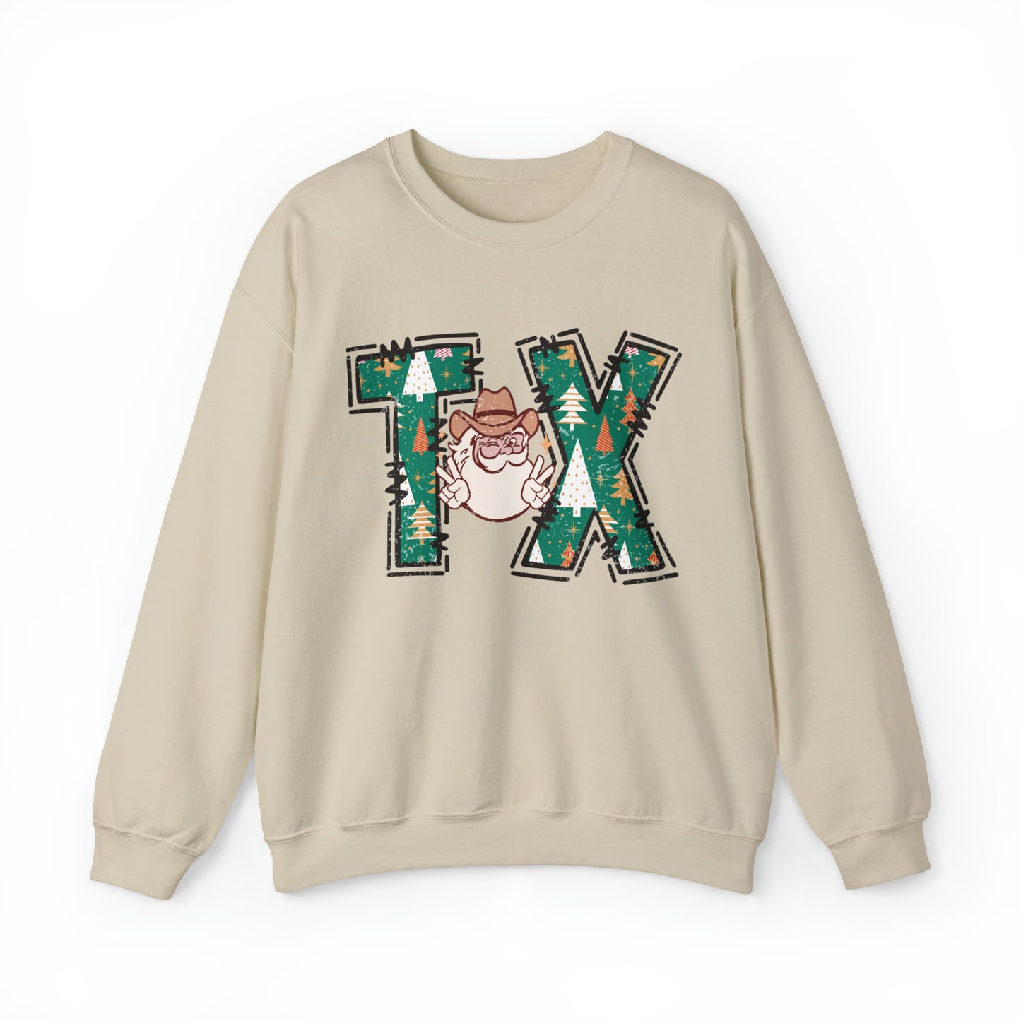 Cowboy Santa Christmas Texas Sweatshirt