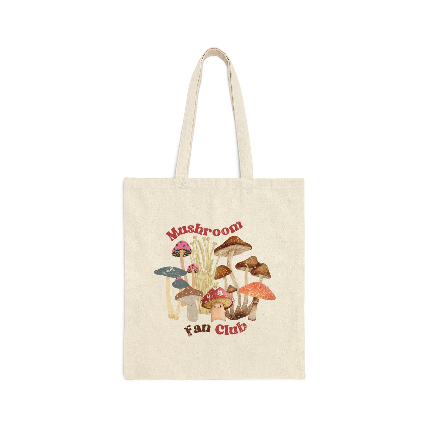 Retro Mushroom Farmers Market Tote Bag