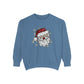 Vintage Santa Face Sweatshirt Retro Santa Shirt Faux Sequined Christmas Crewneck