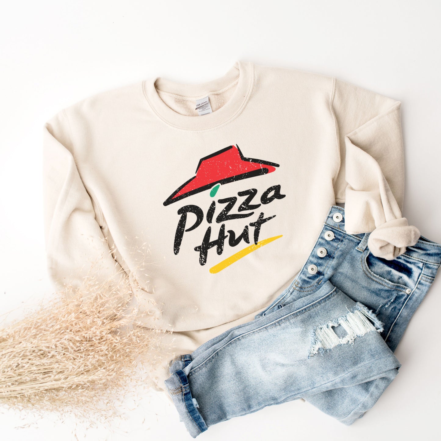 Vintage Pizza Hut Sweatshirt Foodie Sweater