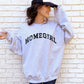 Oversized Homegirl Y2K Sweatshirt College Style Varsity Sweater Distressed Friends Crewneck