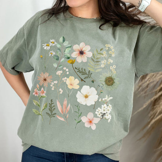 Cottage Core shirt Wildflower Shirt