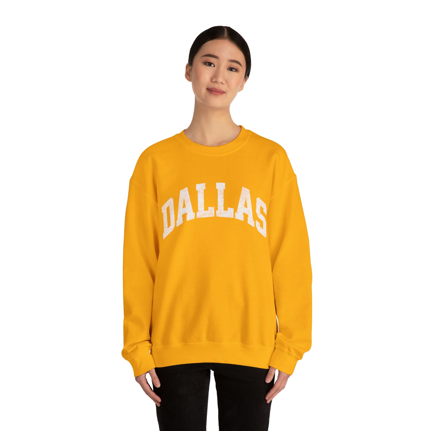 DALLAS Varsity Sweatshirt Texas Crewneck State Sweater Cozy Tailgate Clothes