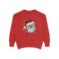 Vintage Santa Face Sweatshirt Retro Santa Shirt Faux Sequined Christmas Crewneck