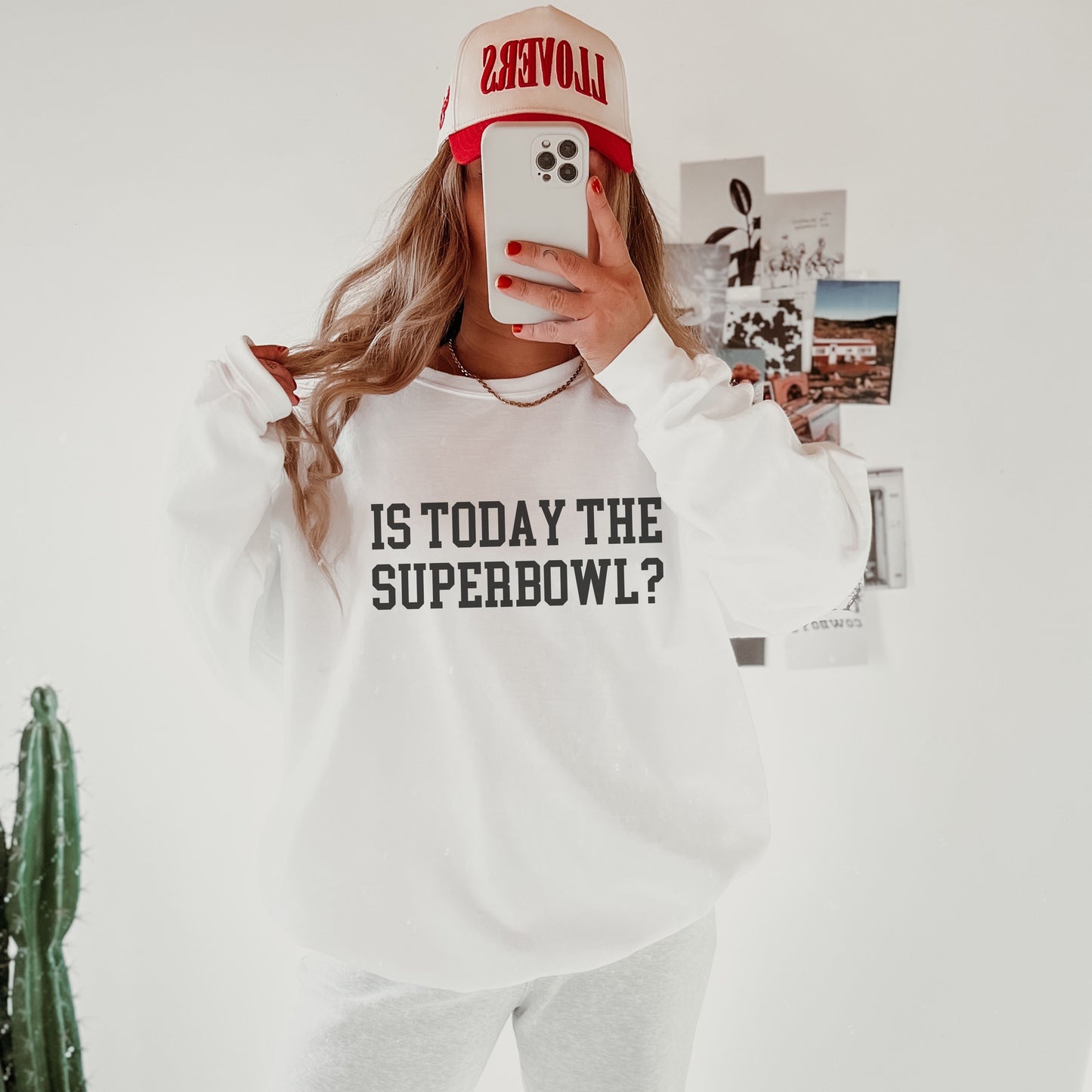 Funny Superbowl Sweatshirt Varsity Game Day Shirt Preppy Sports Crewneck