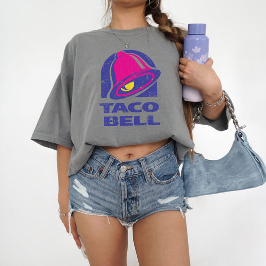 Classic Vintage Taco Bell Comfort Colors Trendy Oversized Tee