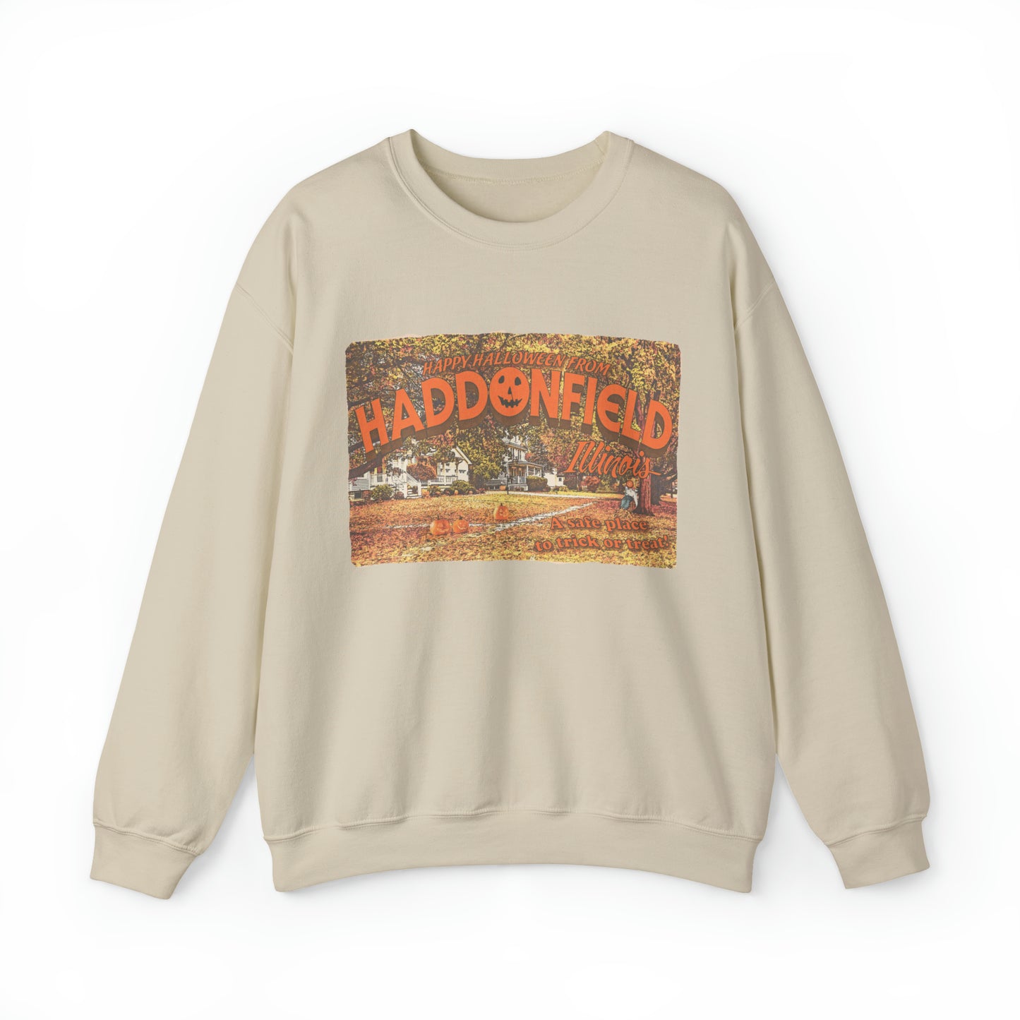 Haddonfield Vintage postcard sweatshirt Halloween sweatshirt