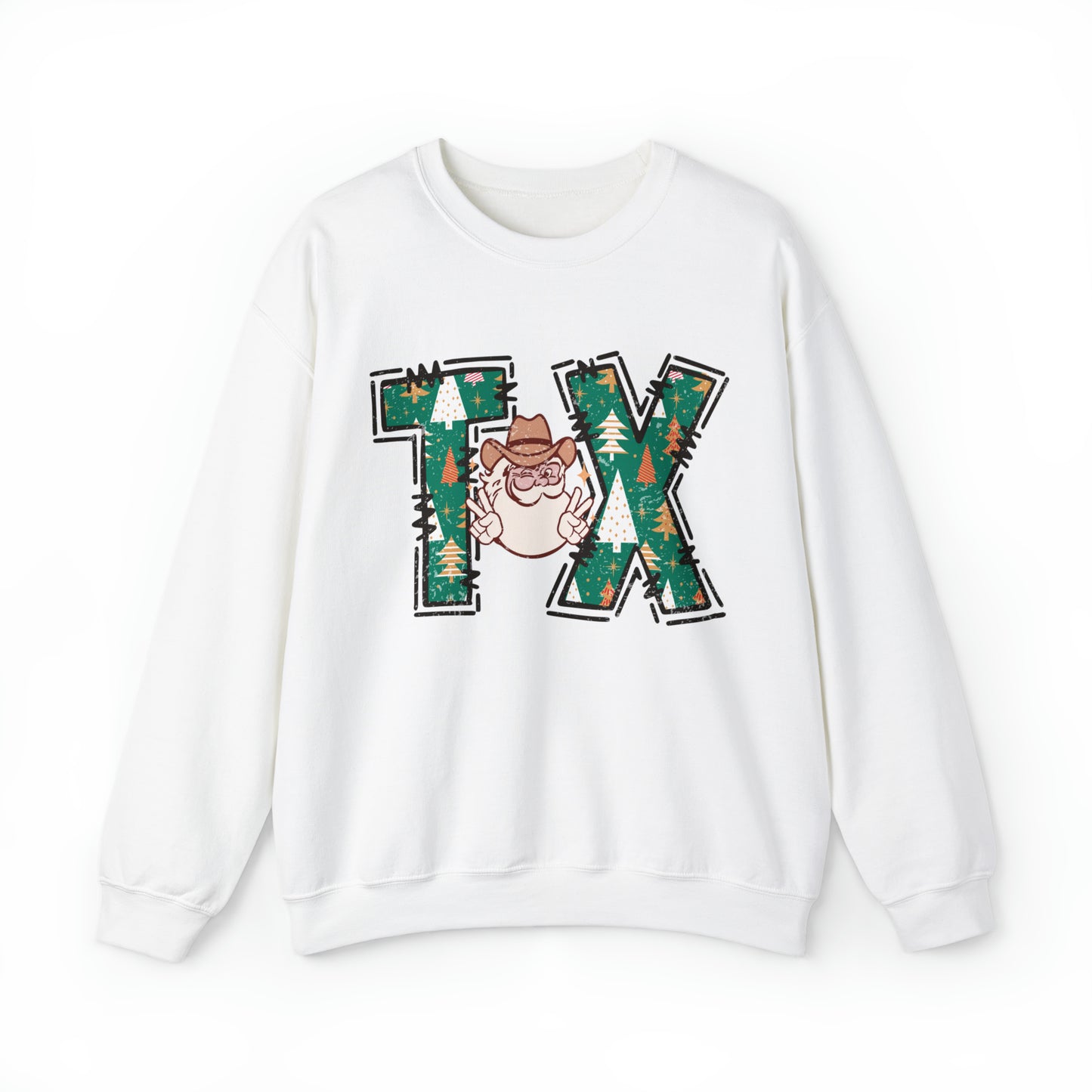 Cowboy Santa Christmas Texas Sweatshirt