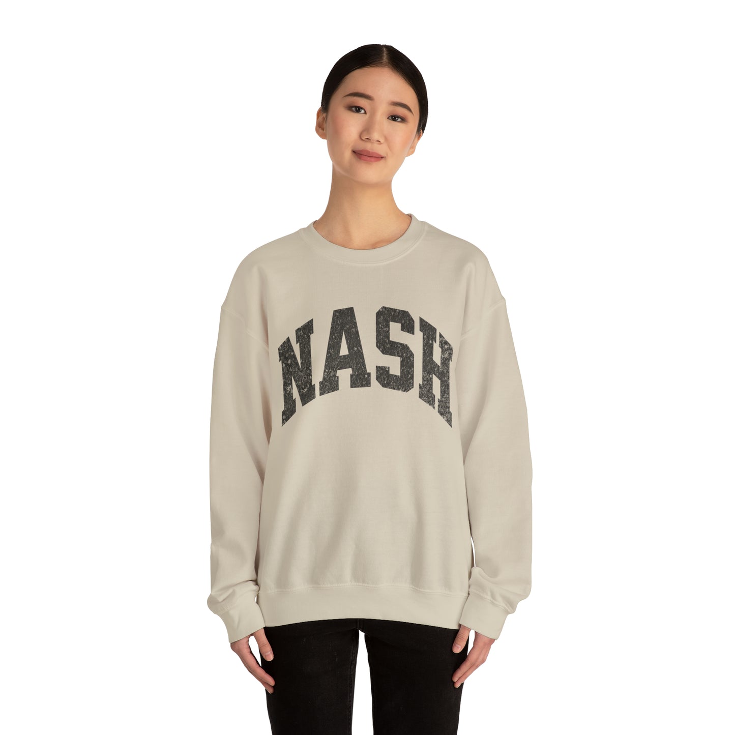 Collegiate Nashville Sweatshirt Cozy College Crewneck Tailgate Game Day Merch