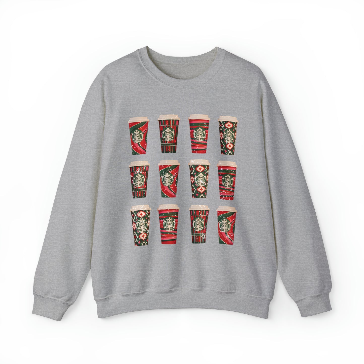 Vintage Christmas Starbucks Cup Sweatshirt, Cozy Coffee Shop Sweater