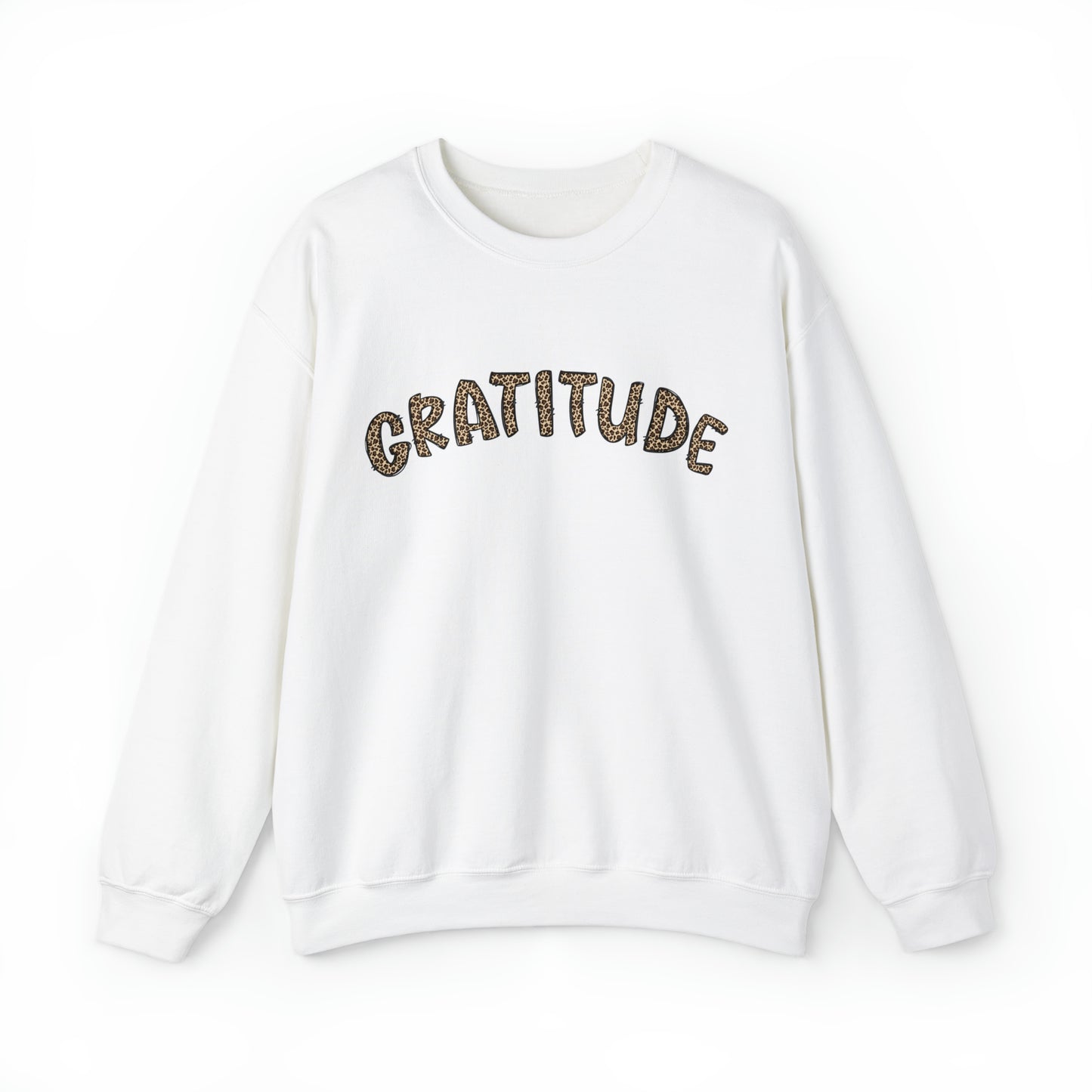 Leopard Gratitude Thanksgiving Sweatshirt