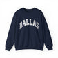 DALLAS Varsity Sweatshirt Texas Crewneck State Sweater Cozy Tailgate Clothes