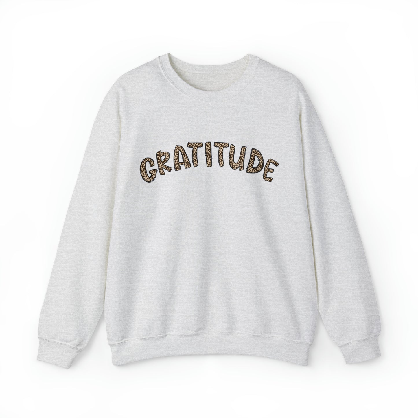 Leopard Gratitude Thanksgiving Sweatshirt