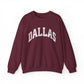 DALLAS Varsity Sweatshirt Texas Crewneck State Sweater Cozy Tailgate Clothes