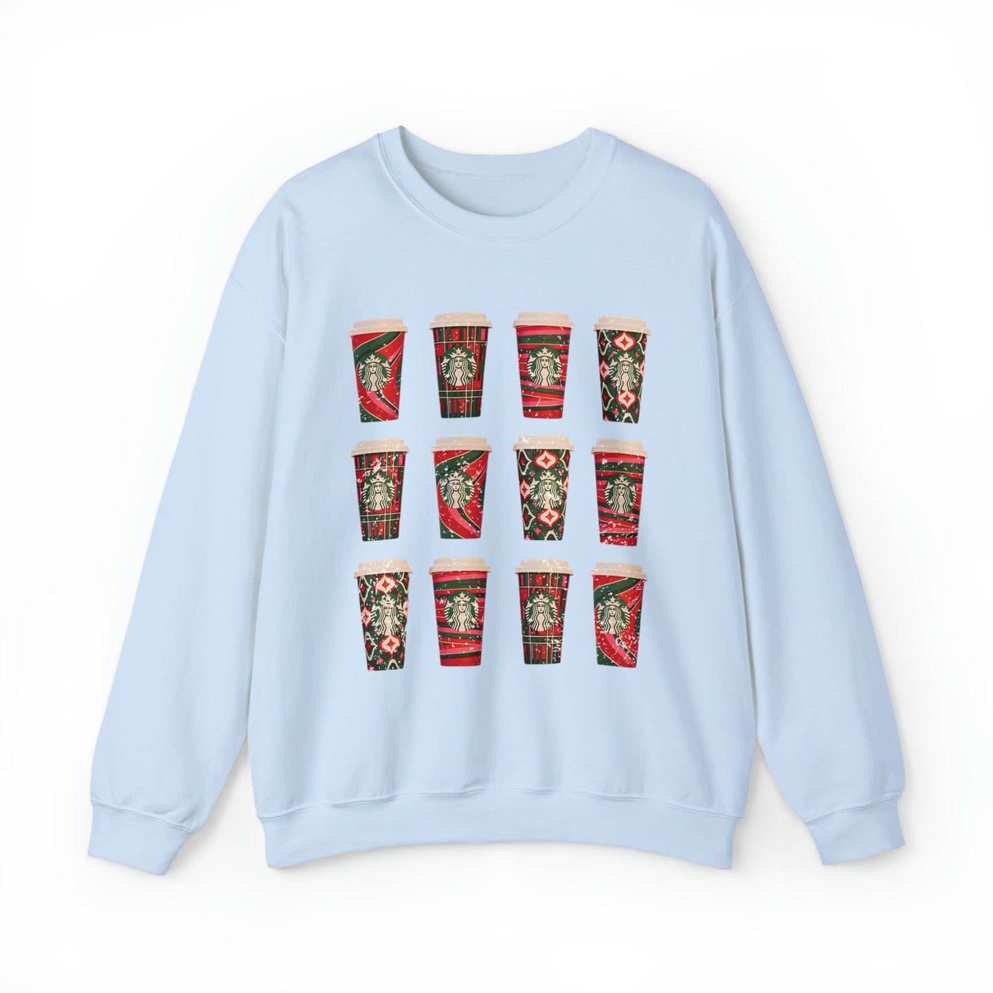 Vintage Christmas Starbucks Cup Sweatshirt, Cozy Coffee Shop Sweater