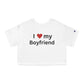 I love my Boyfriend Cropped Y2K Baby Tee