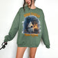 Ghost Reading Sweatshirt, Born to Read, Forced to Spook, Gilden Oversized Crewneck, Halloween Fashion, Book Lover Gift