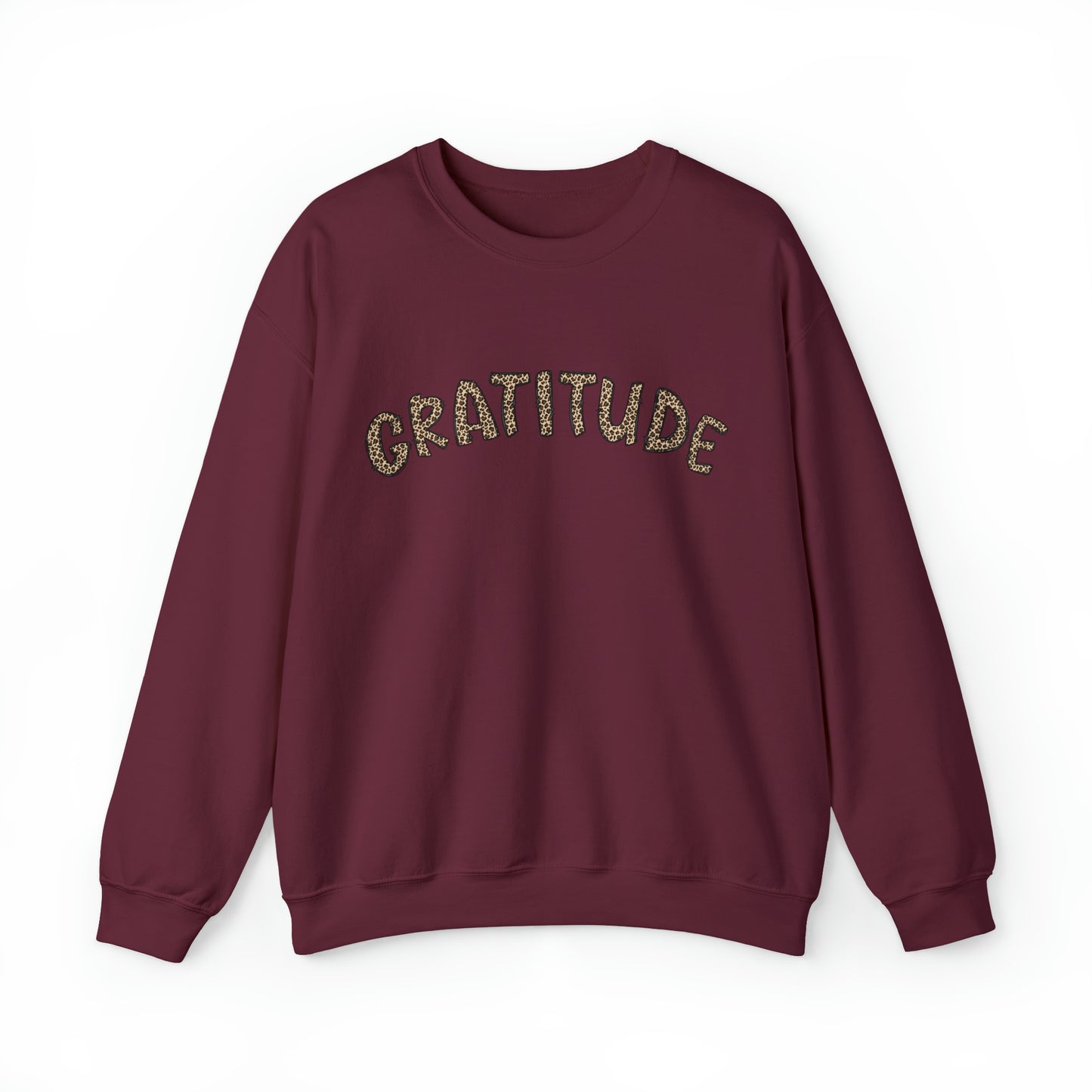 Leopard Gratitude Thanksgiving Sweatshirt