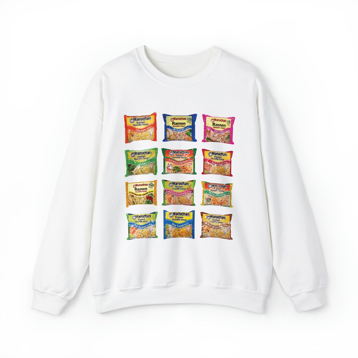 Classic Vintage Ramen Sweatshirt, Cozy Noodle Sweater
