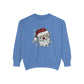 Vintage Santa Face Sweatshirt Retro Santa Shirt Faux Sequined Christmas Crewneck