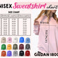 Blue Faux Chenille ASPEN Sweatshirt